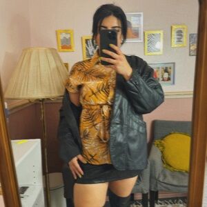 Yellow Tropical Blouse - NWT - Medium